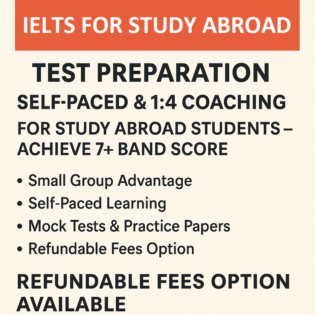 IELTS: Test Prep Refundable Fees for Study Abroad Students