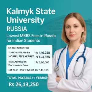 Kalmyk State University Russia MBBS Fees for Indian Students