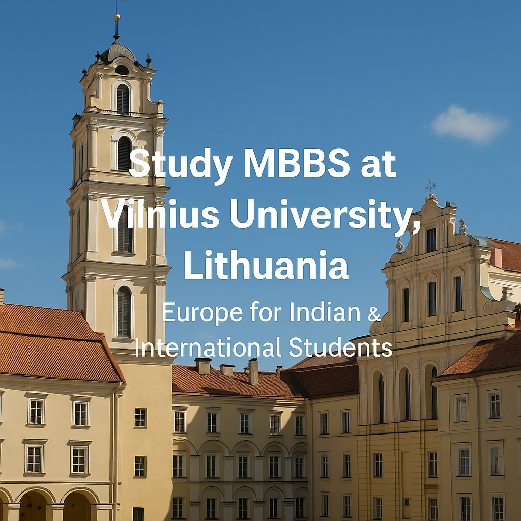 Study MBBS at Vilnius University, Lithuania Europe for Indian Internatiional Students