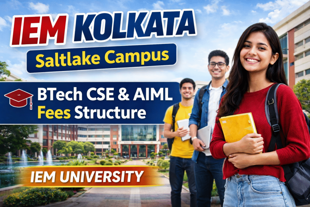 IEM Kolkata Saltlake Campus BTech CSE AiML Fees Structure - IEM University