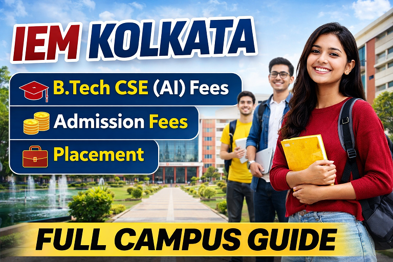 IEM Newtown Campus Fees for BTech CSE Ai Courses