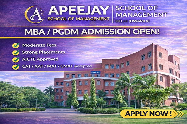 Apeejay MBA PGDM Fees, Admission Placements, Ranking, Cut-off & Average Package – Delhi (Dwarka)