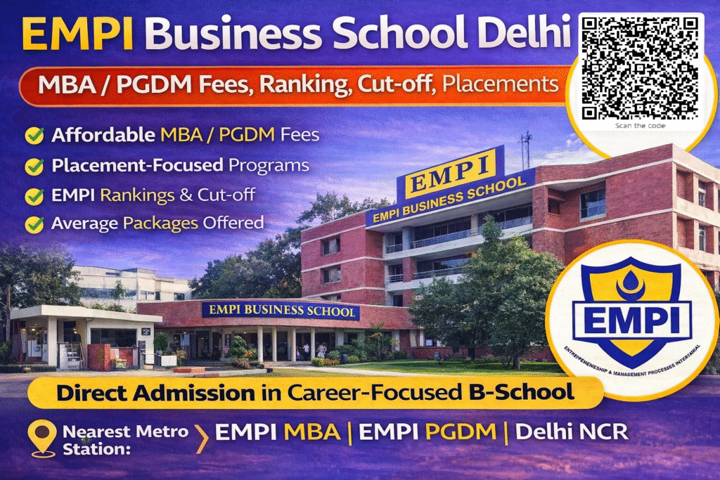EMPI MBA Business School EMPI MBA PGDM fees Ranking Placements