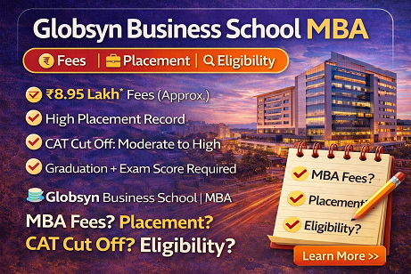 Globsyn Business School MBA Fees Placement CAT Cut-Off Eligibility & Review – Kolkata