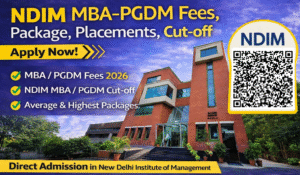 NDIM MBA-PGDM Fees Package Placements Cut-off Direct Admission