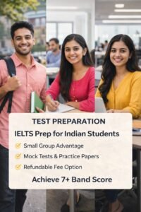 IELTS Test Exam Tutorial Results for Higher Secondary Graduate persuing certified students