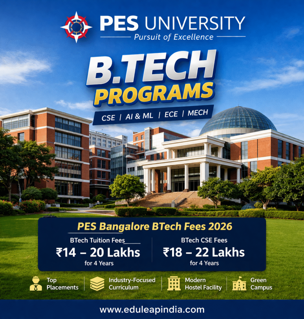 PES University Bangalore BTech Fees with Hostel
