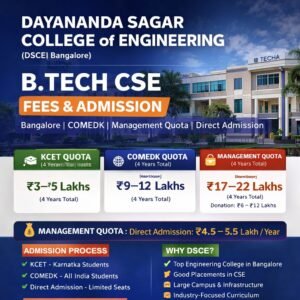 dayananda-sagar-college-engineering-btech-cse-fees-comedk-management-quota-direct-admission-process